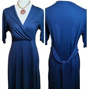 (#503)Motherbee Maternity Navy Blue Dress Size XL